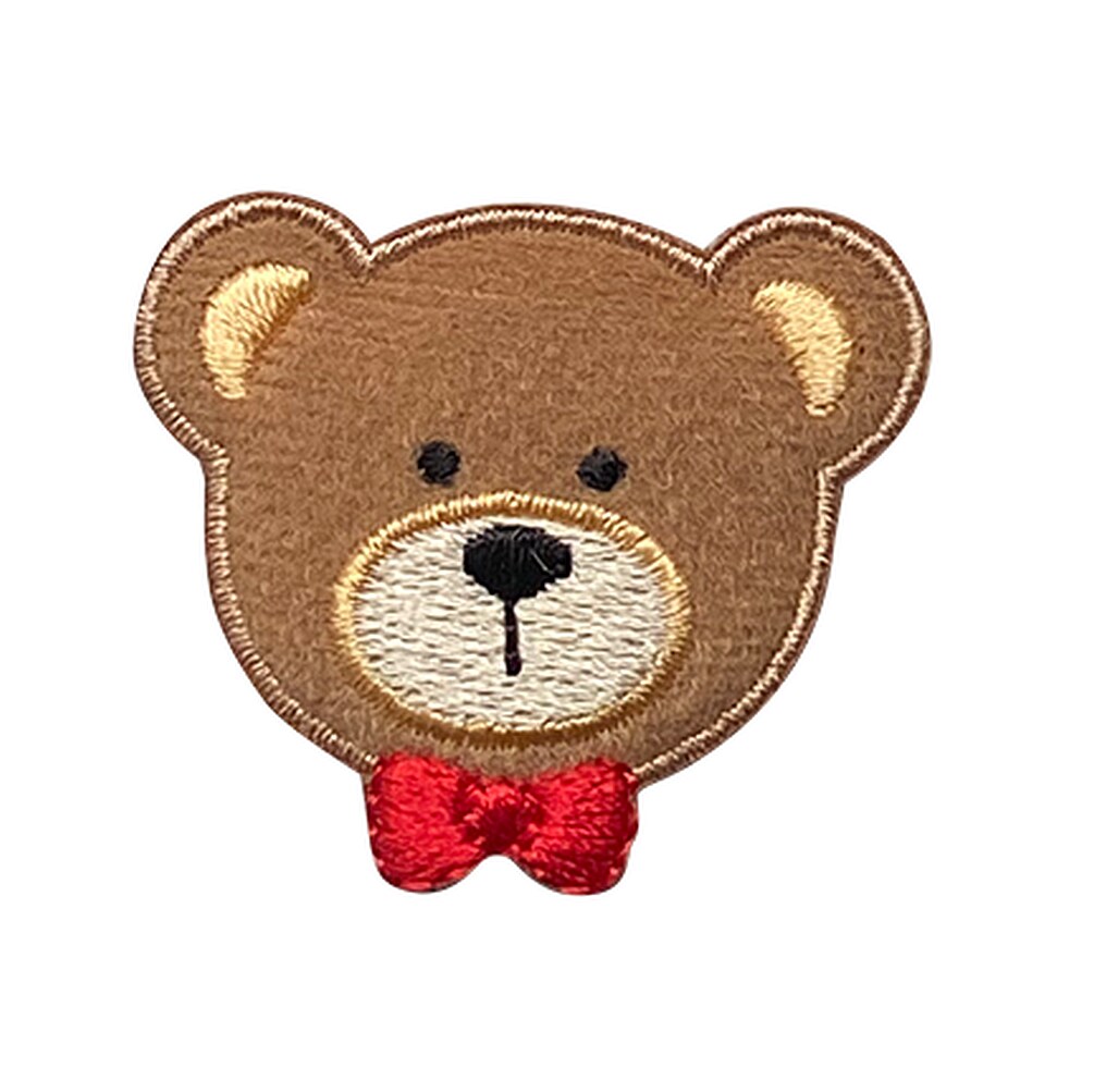 1.6 inch Puffy Teddy Bear Embroidered Patch Embroidered, Iron on Patch