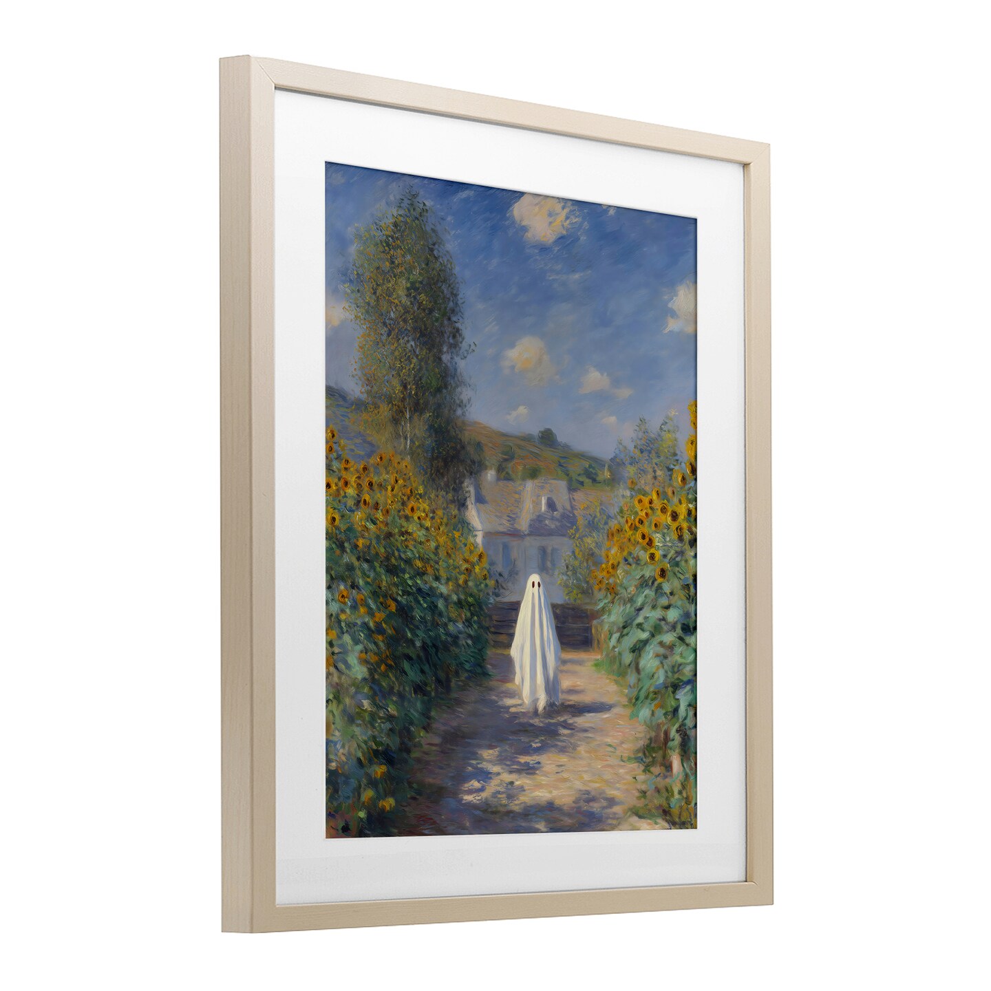Stupell Industries Monet Style Sunflower Ghost Framed Print Under Glass, design by Arlington Prints