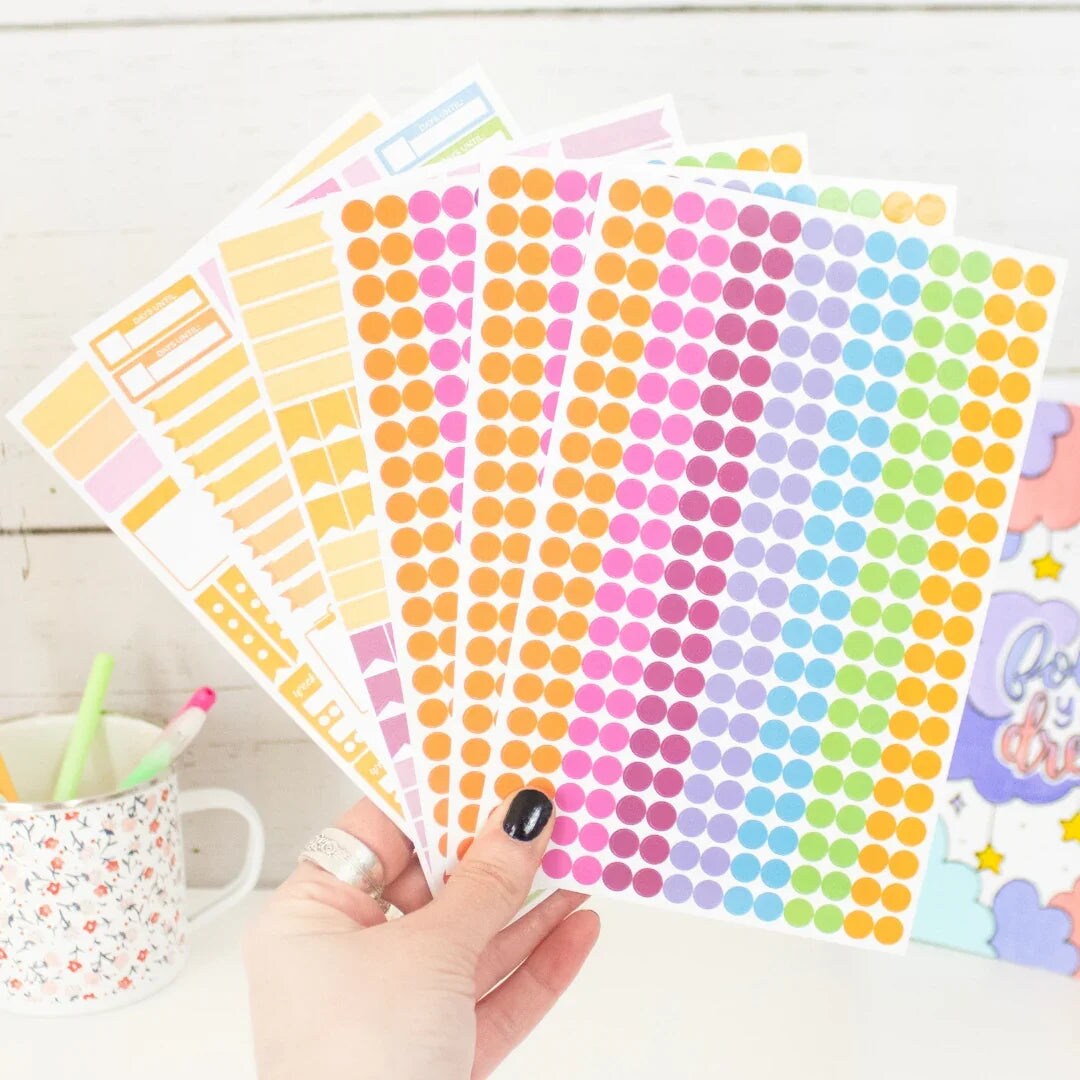 bloom daily planners Sticker Sheets, Color Coding Pack