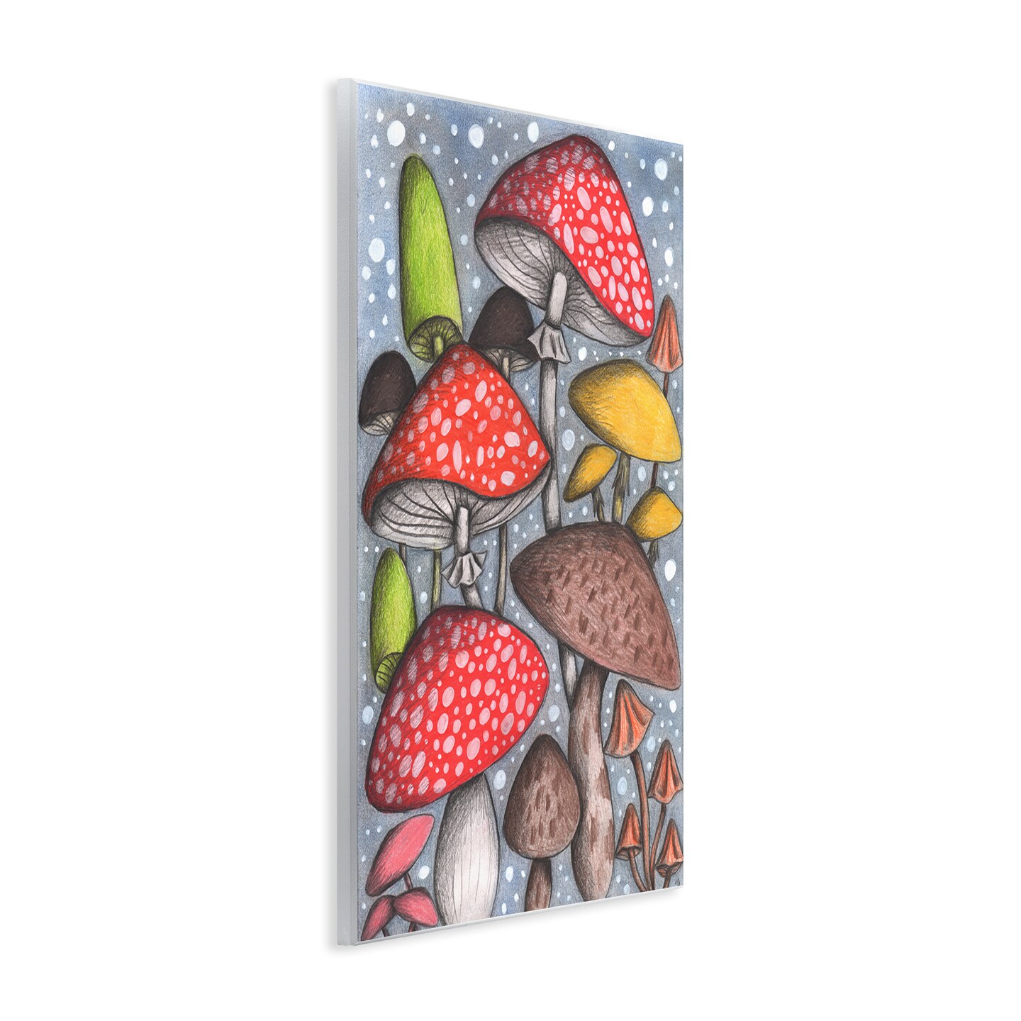 Stupell Industries Sketched Magical Mushrooms Wall Plaque, design by Cecilia Battaini