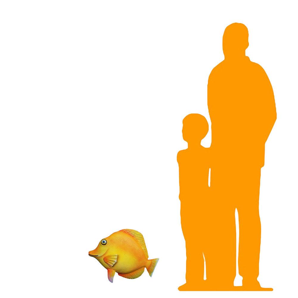 Yellow Tang Fish Statue