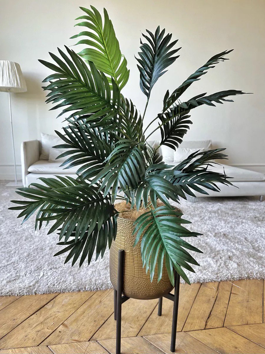 Artificial Palm Tree Fake Tropical Plant Tropical Palm Leaf Bush