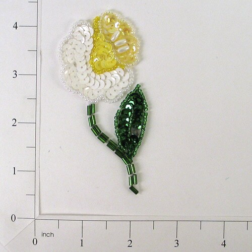 Daffodil Sequin Applique/Patch