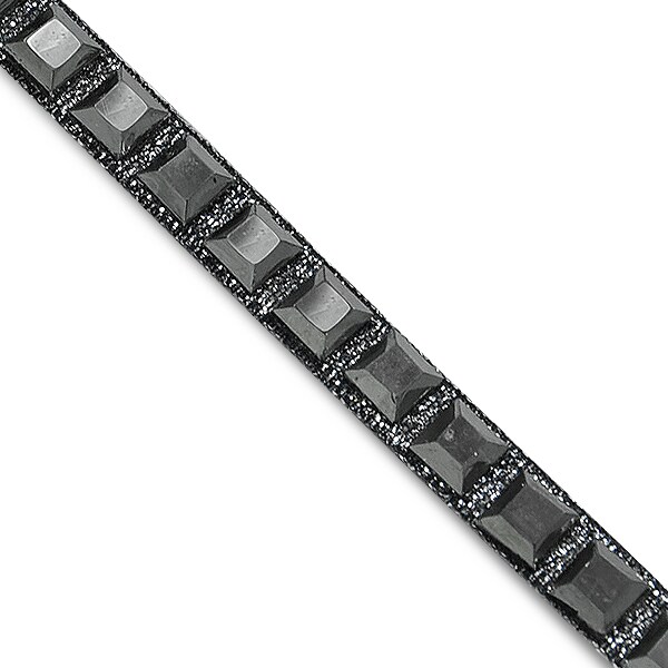 3/8&#x22; Medium Square Hot Fix Rhinestone Banding Trim