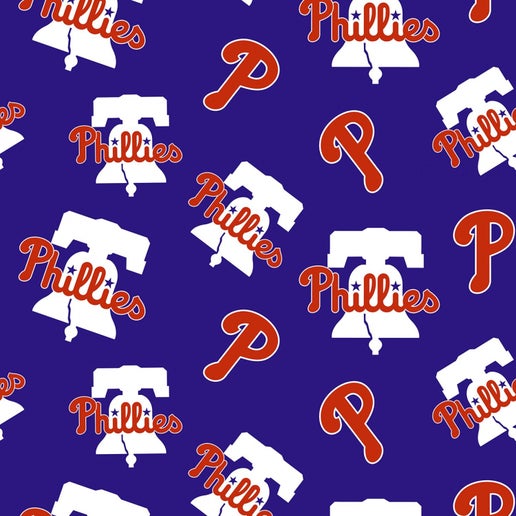 Licensed MLB Philadelphia Phillies 60271 Cotton Fabric by the Yard