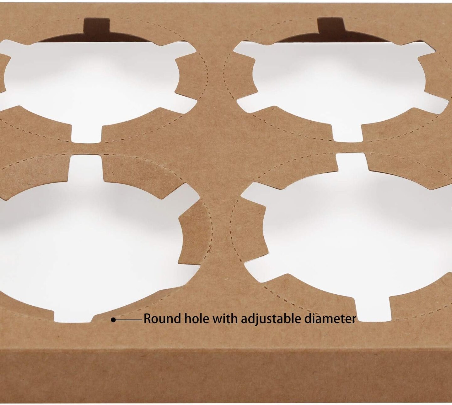 Cupcake Boxes, 50pcs 9.4" x 6.2" x 3.0" Food Grade Kraft Muffin Cupcake Box Carrier Packaging with Insert and Display Window, Cupcake Boxes Fits 6 Cupcakes or Muffins