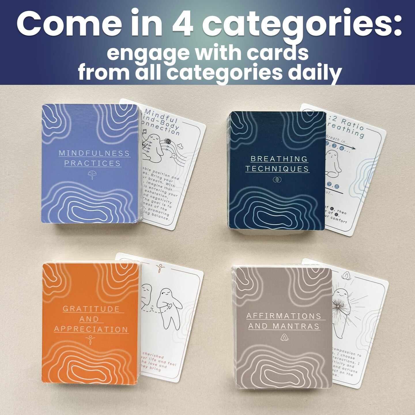 Rethink!: 120 Daily Meditation Cards | Mental Health