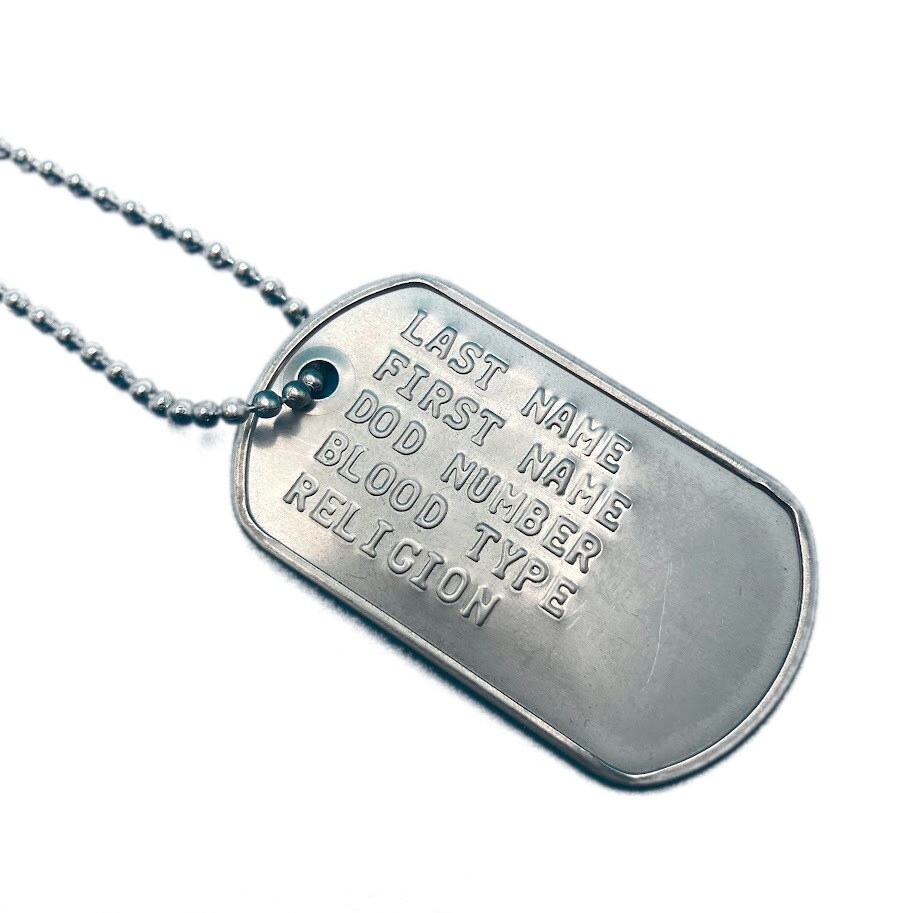 military id dog tags