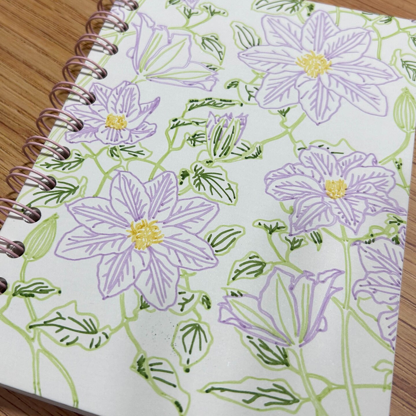 Spiral Flower Notebooks (Lined, Blank, Bullet, Sketch) product 3