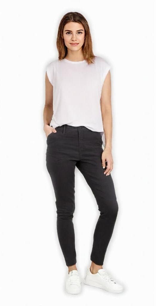BELLA + CANVAS Women’s Flowy Rolled Cuffs Muscle Tee Sleeveless Top for Casual Wear