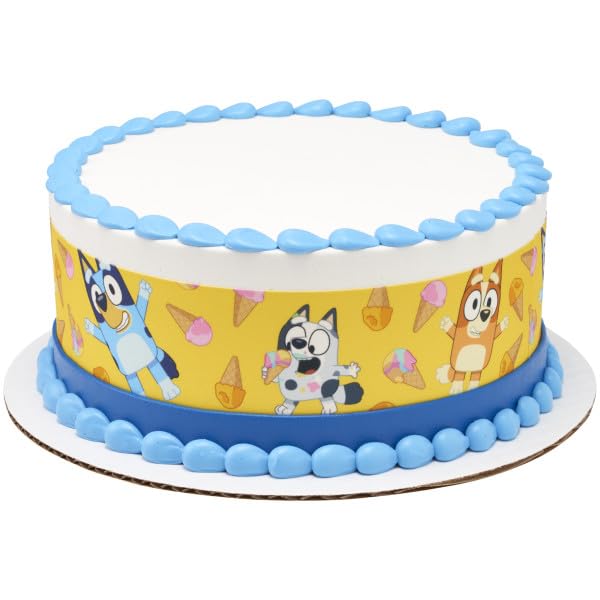 Bluey It&#x27;s a sweet time! PhotoCake&#xAE; Edible Image&#xAE; Strips