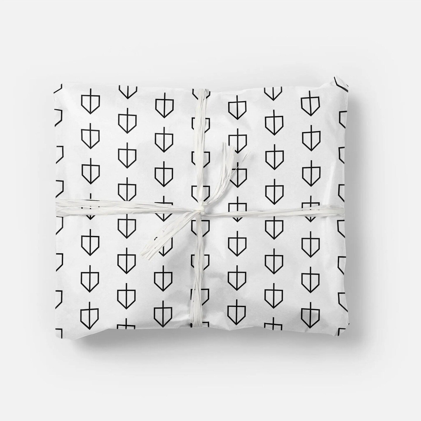 Dreidel Hanukkah Holiday Gift Wrap