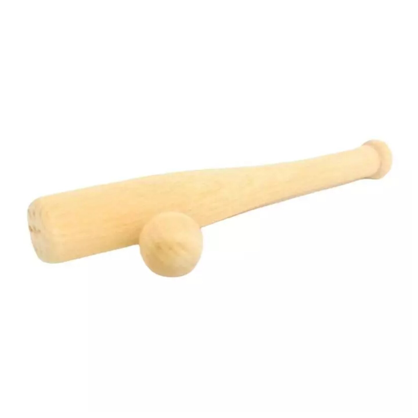Kitcheniva Miniature Baseball Bats 4&#x22; x 9/16&#x22; 10 Pcs Small Wood Balls 1/2&#x22; Crafts