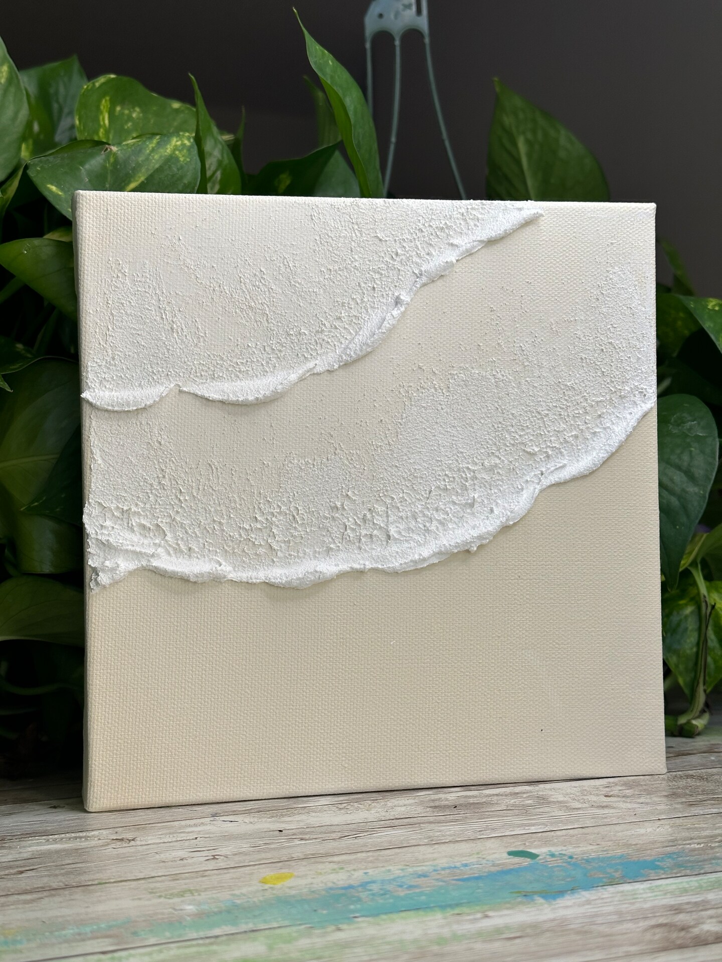 Textured Beach | Waves painting | For Beginners