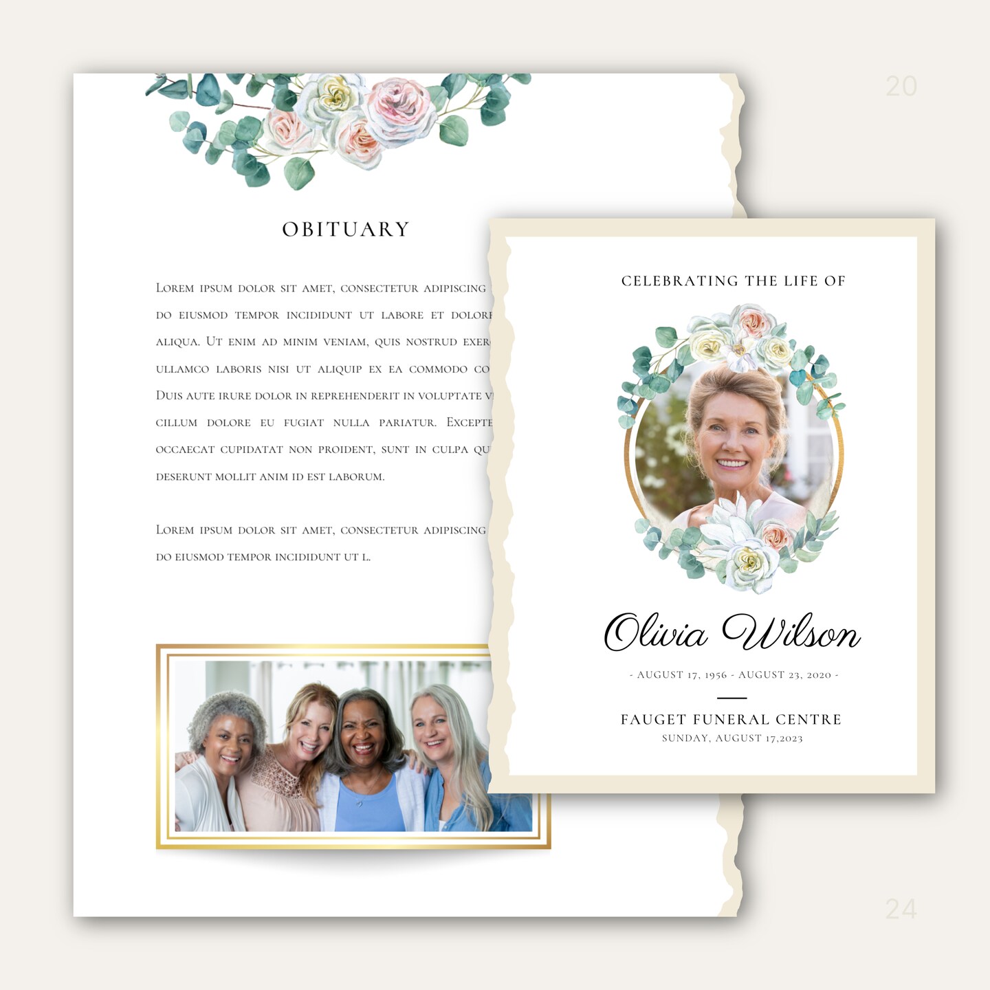 How-To name is DIY Obituary Template or Memorial Service Program
