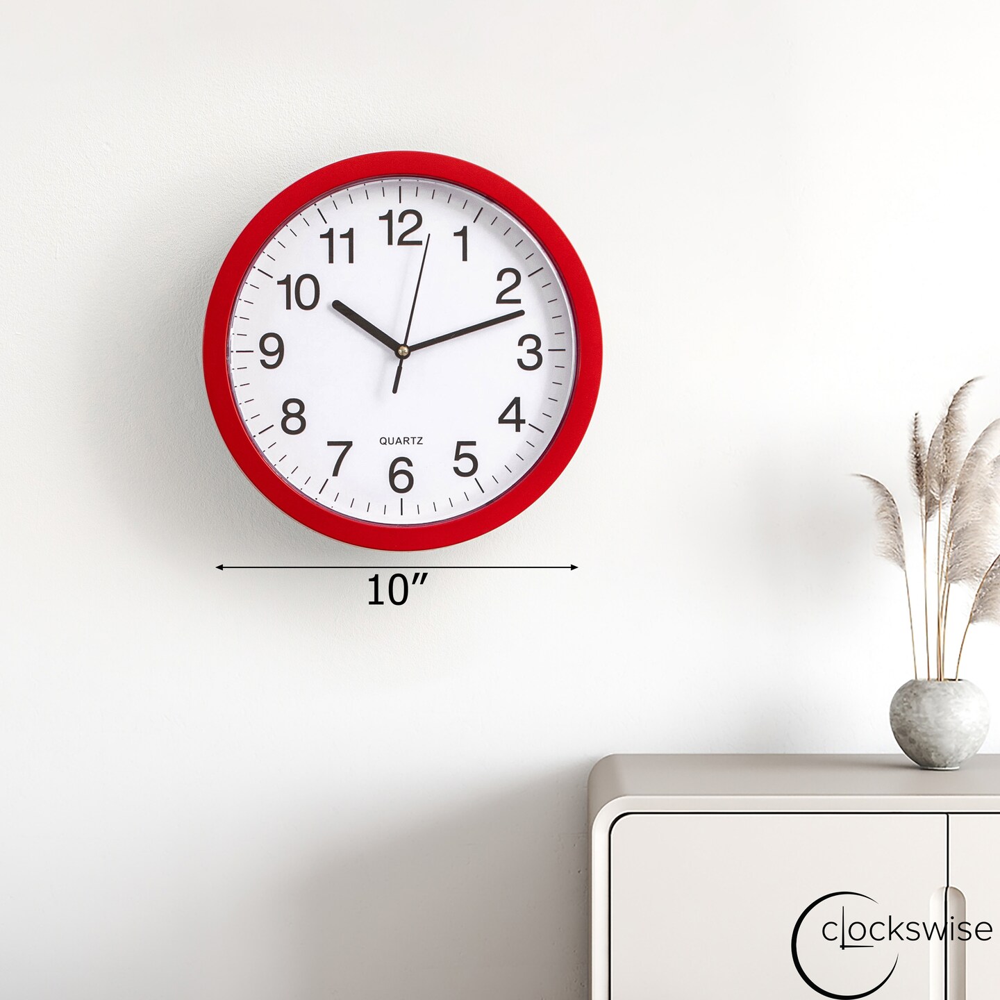Wall Mounted Plastic Clock with Hidden Storage Door - Secret Interior Compartment, Hidden Safe for Storing Valuables