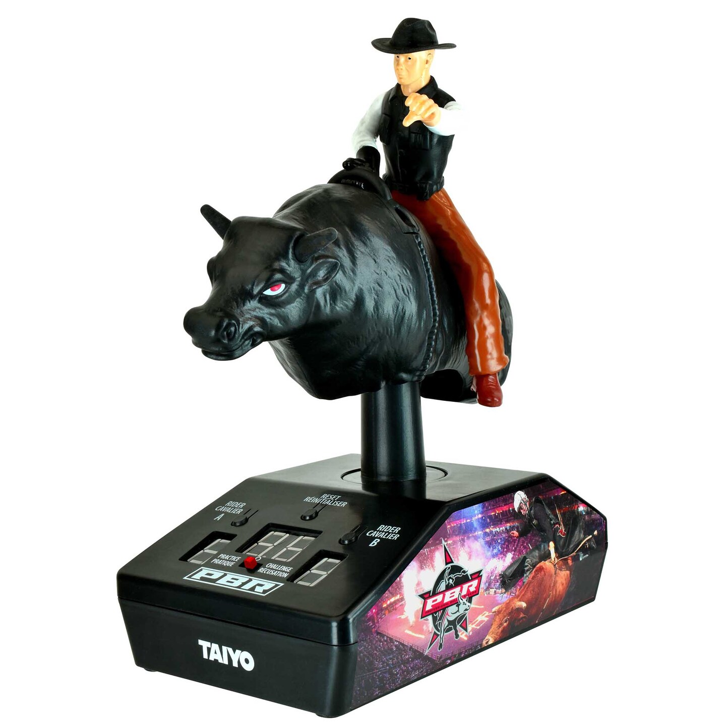 Taiyo: PBR - Bull Riding Showdown - Radio Controlled Realistic Riding Simulation, 2 Game Modes: Challenge &#x26; Practice, Cowboy &#x26; Bull Figure, Licensed
