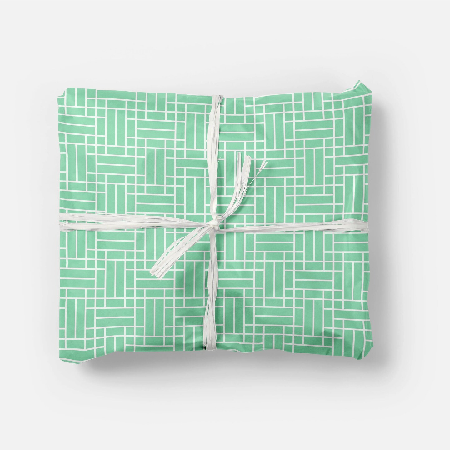 Seafoam Green Chinese Lattice Wrapping