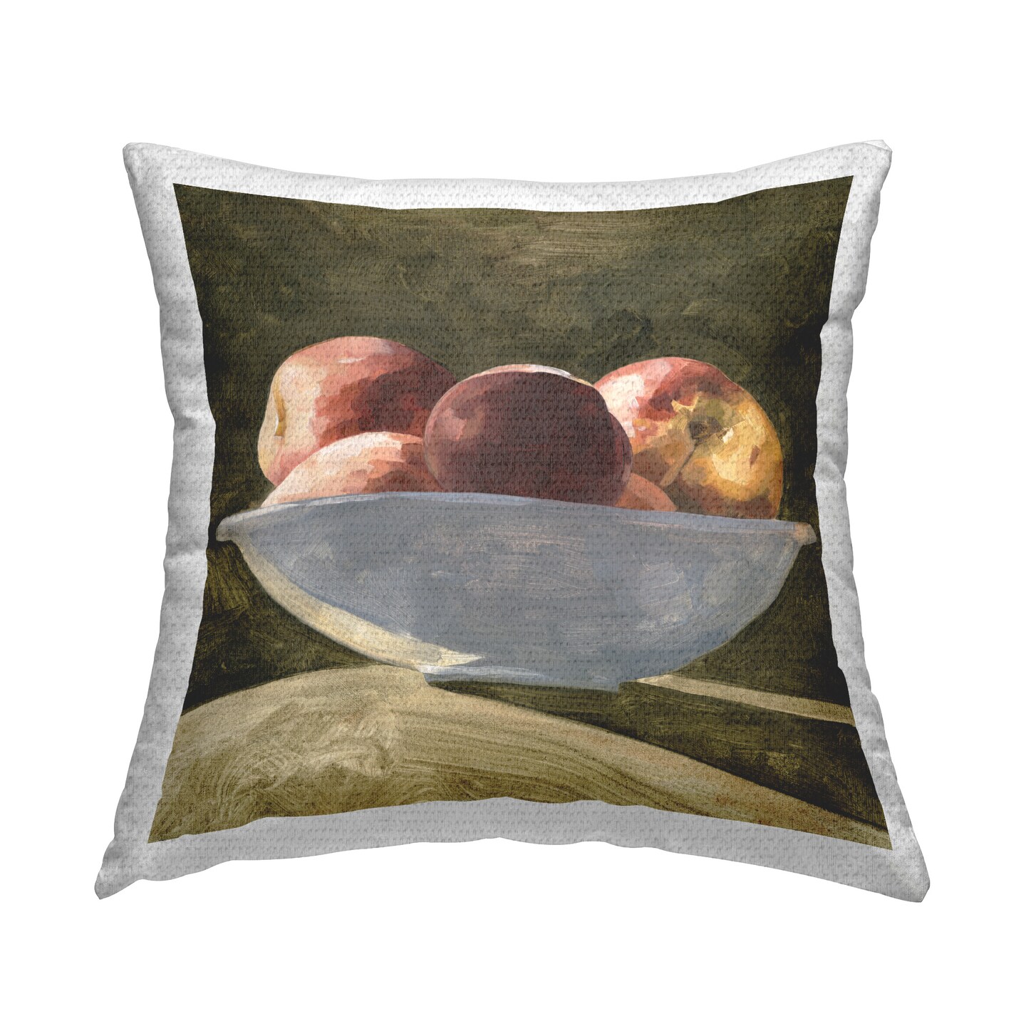 Kitchen Apple Bowl Design by Emma Caroline&#xA0; Outdoor Printed Pillow 