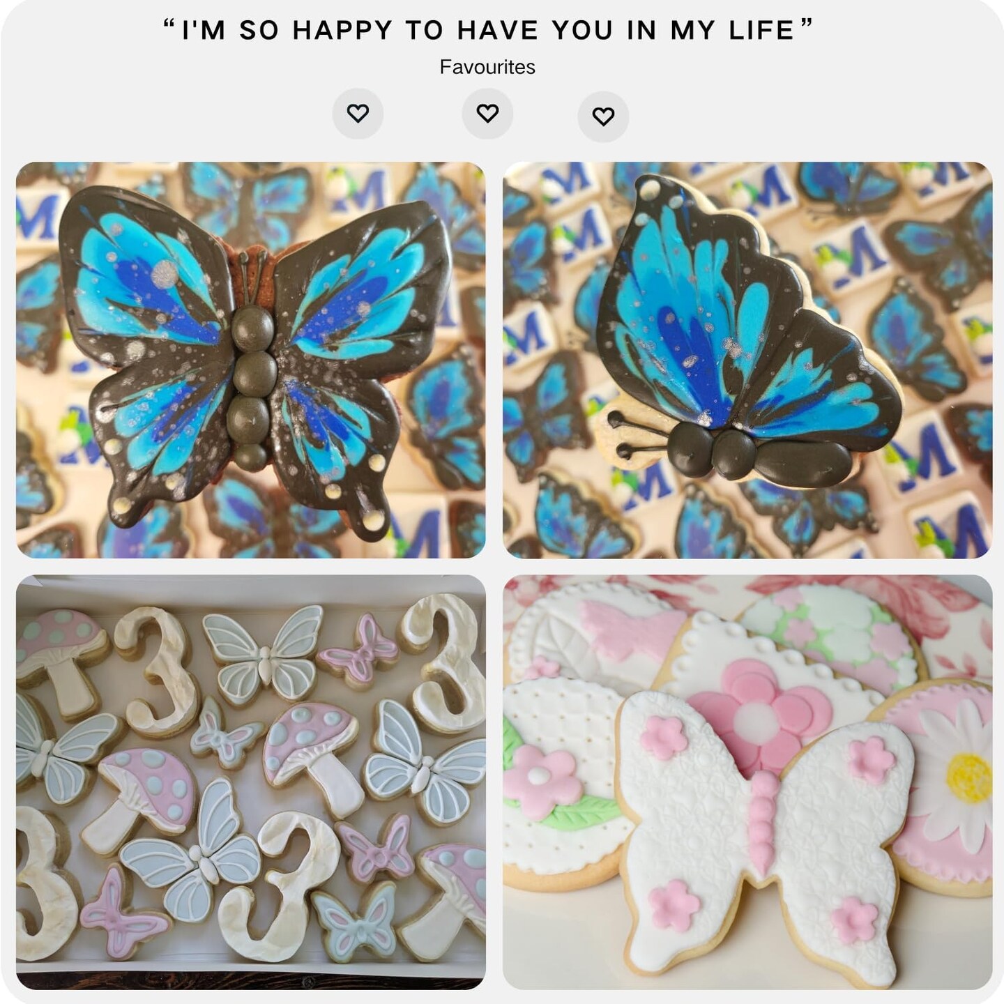 Butterfly Cookie Cutter Set 5 Piece Butterfly Fondant Biscui Cutters