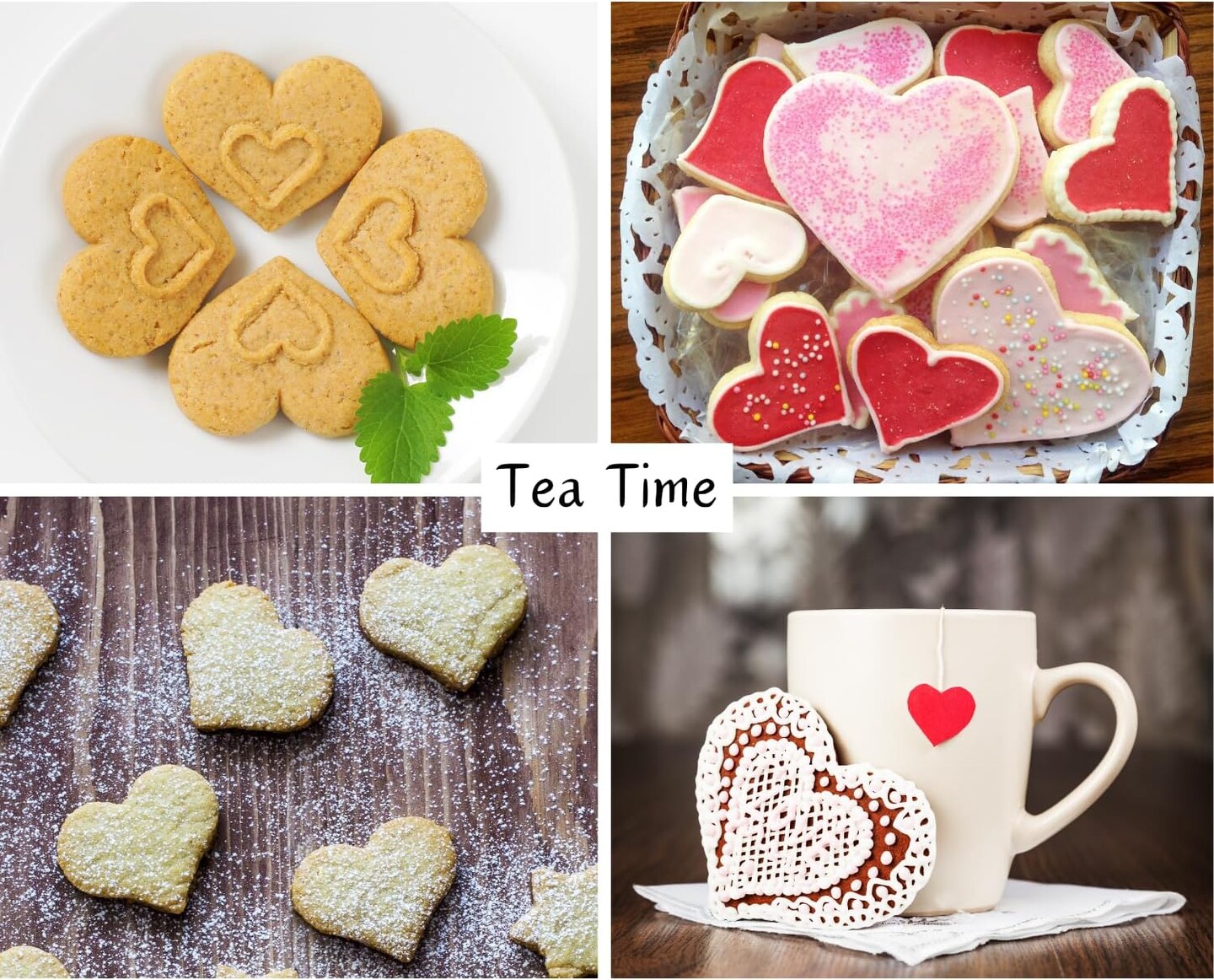 Heart Cookie Cutter Set 6 Pieces Fondant Biscui Cutters for Valentine&#x27;s Day