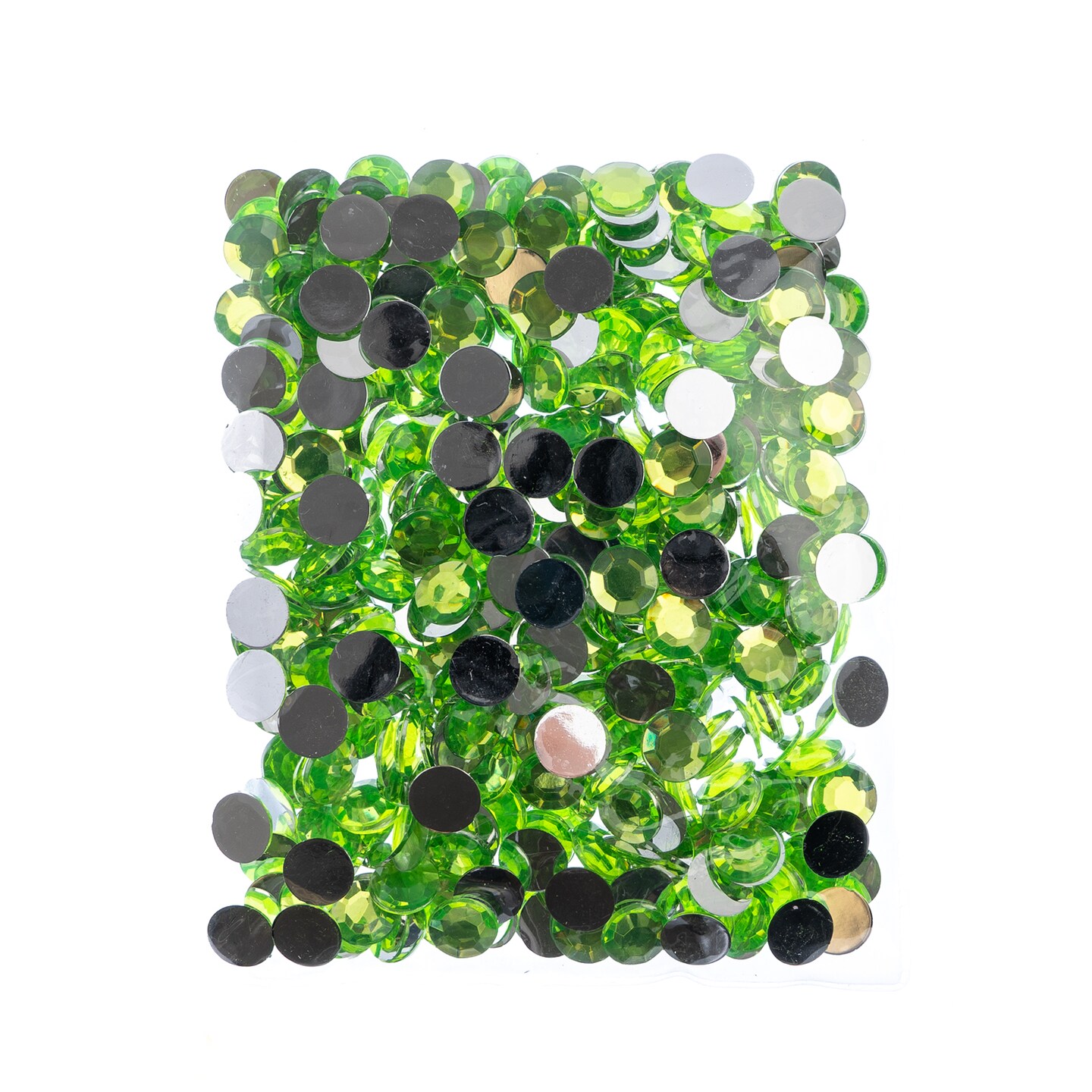 John Bead 12mm (SS50) Round Acrylic Flat Back Rhinestones, 400pcs