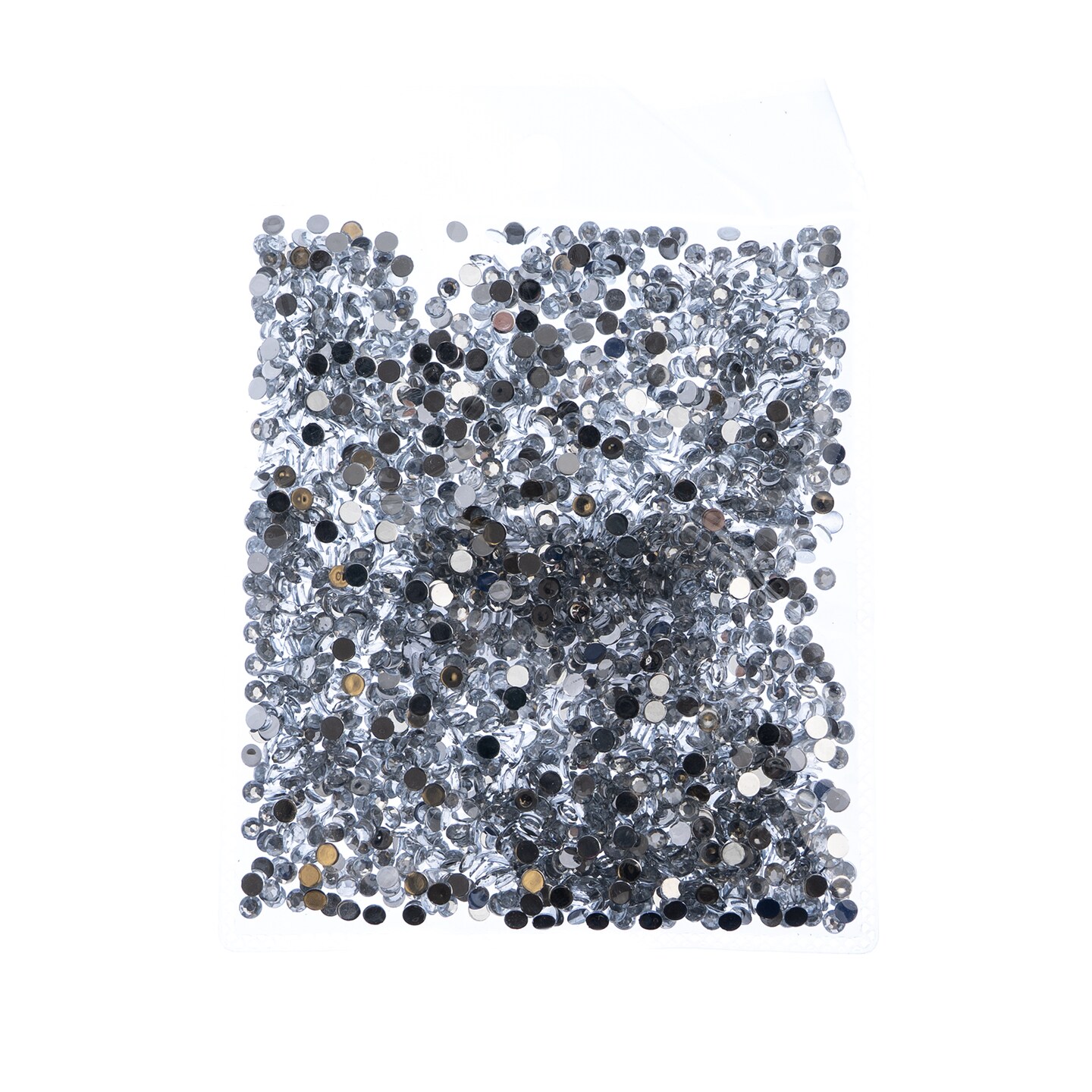 John Bead 4mm (SS16) Round Acrylic Flat Back Rhinestones, 2000pcs