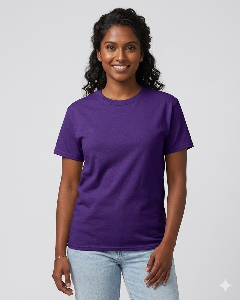Ultra Cotton Crewneck Short Sleeve T-Shirt for Adult – Heavyweight Casual & DIY Craft Tee