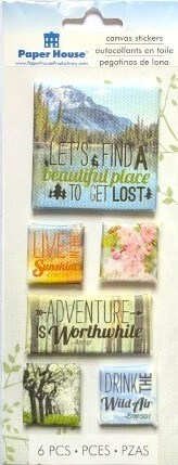 Paper House Nature Canvas Stickers-6pcs