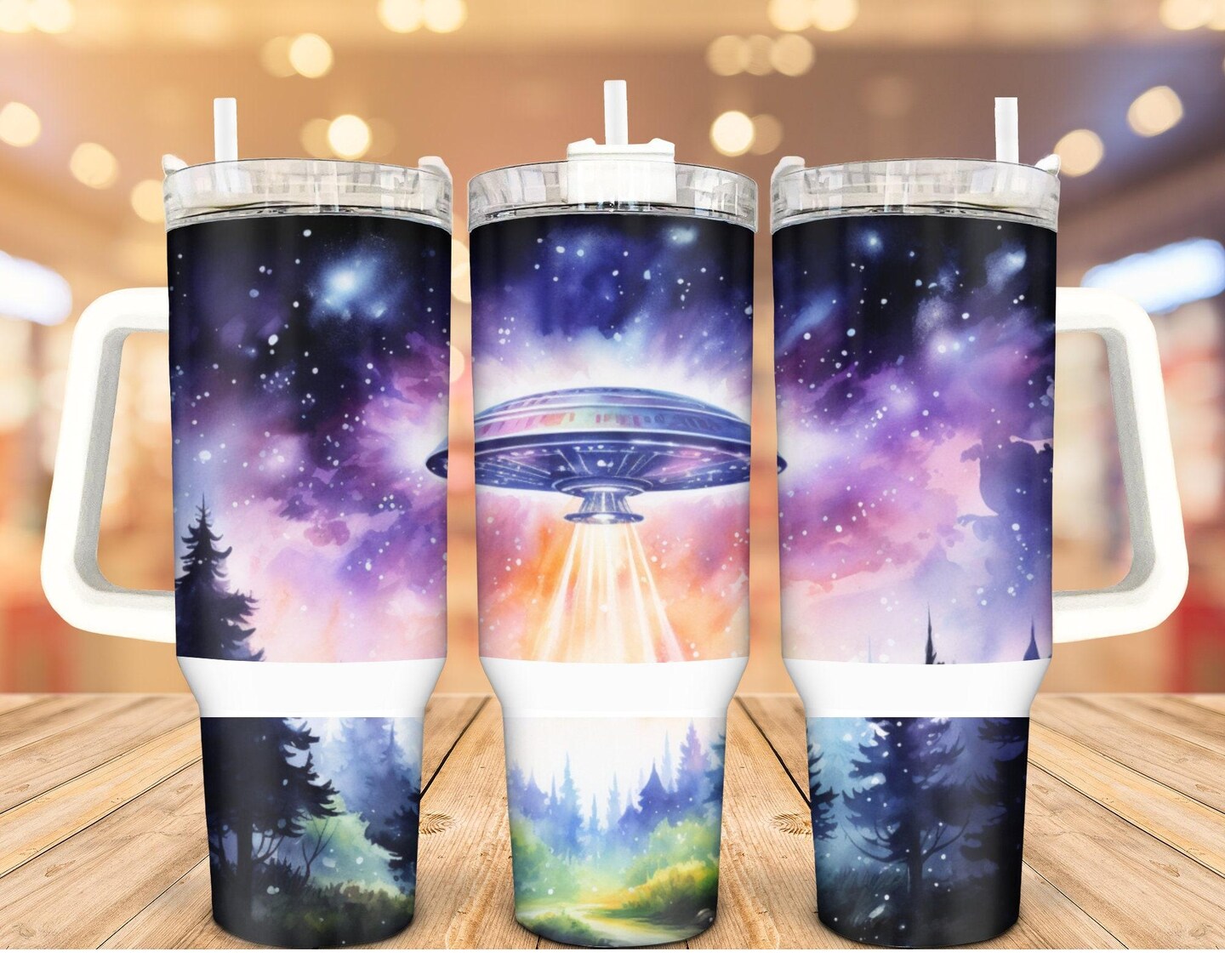 UFO Galaxy Stainless Steel Tumbler, 40 Oz Thirst Quencher, Design  Choices, Personalized Gift MakerPlace by Michaels