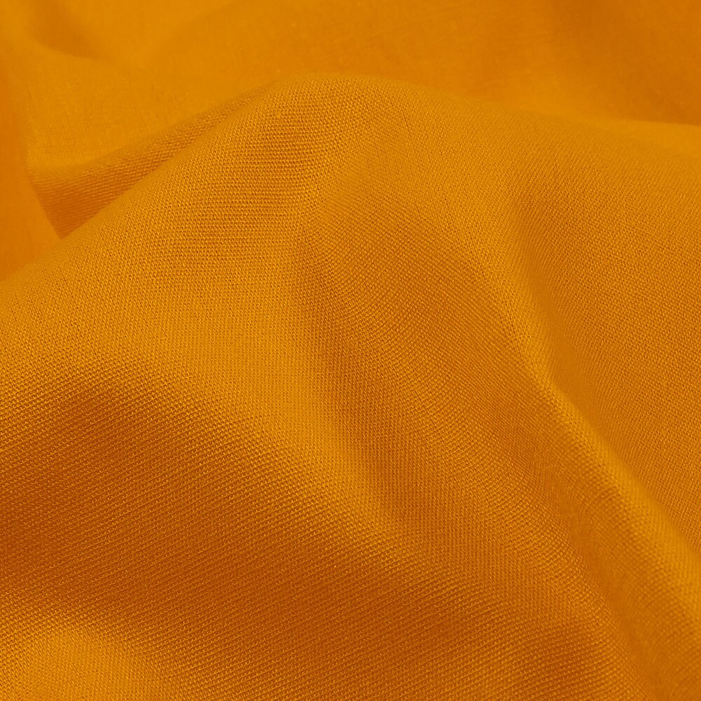 1 Yard Golden Yellow Polyester and Cotton Poplin Solid Fabric for Dresses and Shirts