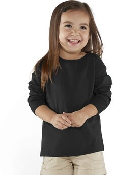 Rabbit Skins® Toddler Crew Neck Long-Sleeve Fine Jersey T-Shirt - 3302