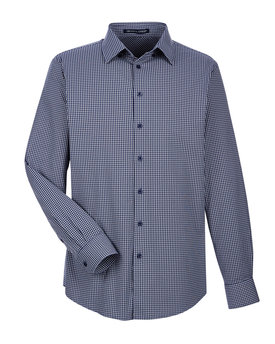 Devon & Jones® CrownLux Performance Men's Tonal Mini Check Woven Shirt