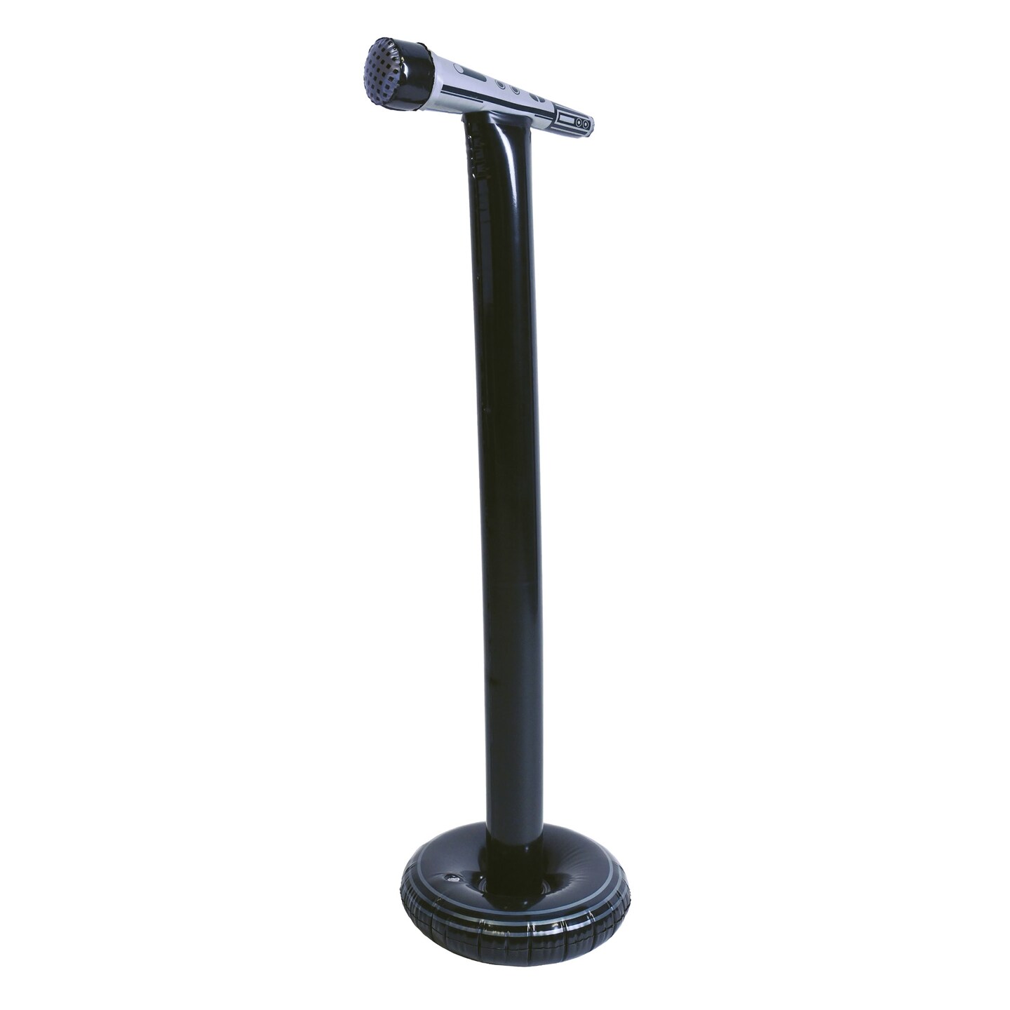 Beistle - 3' 11" - Black - Inflatable Microphone/Stand Plastic - 6 Pieces