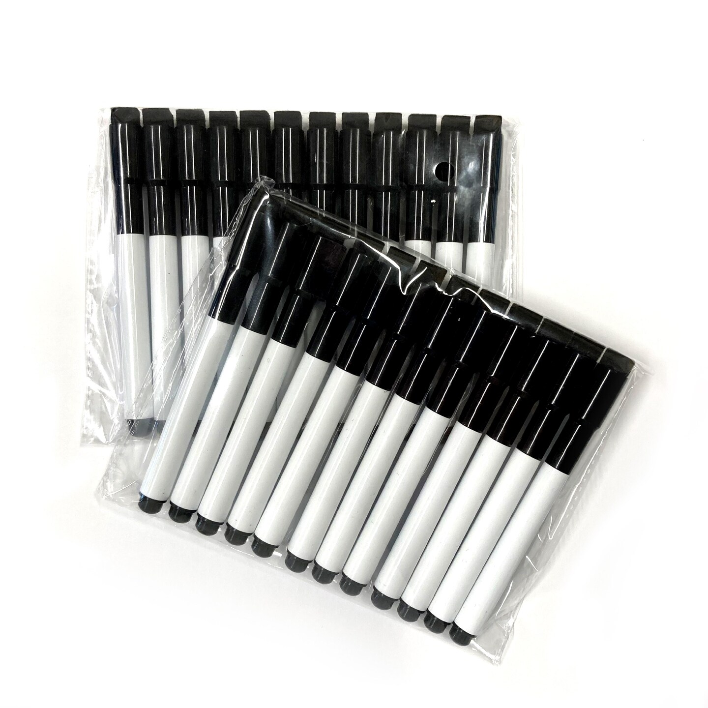 Flipside Products Dry Erase Black Markers W/ Magnetic Eraser Cap, Whiteboard Markers, 24 Pack