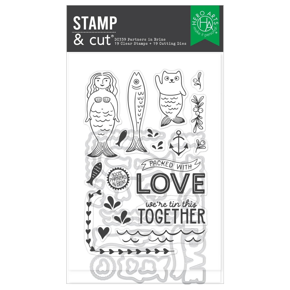 Hero Arts Stamp & Cut Set-Partners In Brine, Count: 1 | Michaels