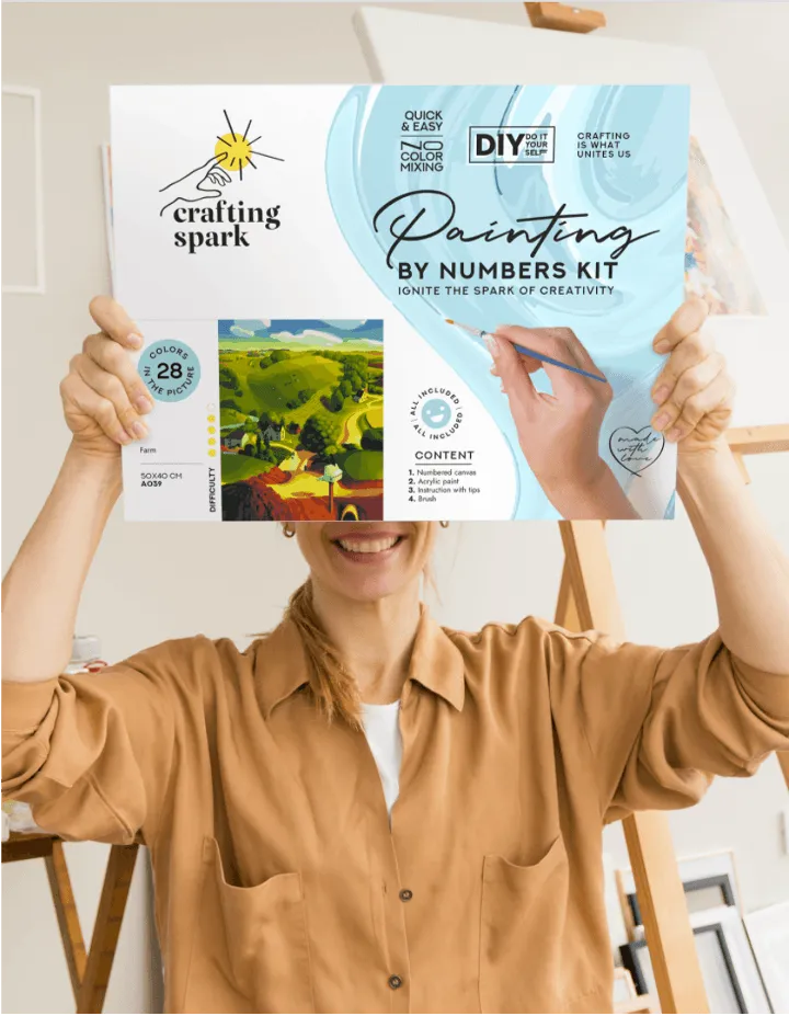 Painting by Numbers kit Crafting Spark Taiga A145 19.69 x 15.75 in
