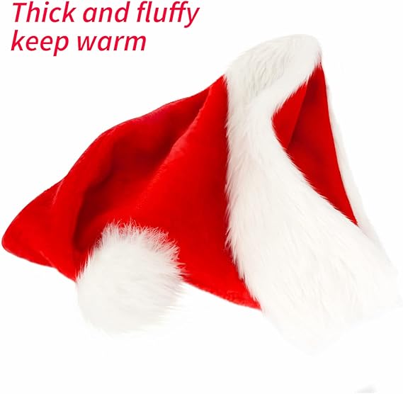 Santa Hat: Christmas Hat Adult - Santa Hat for Women and Men