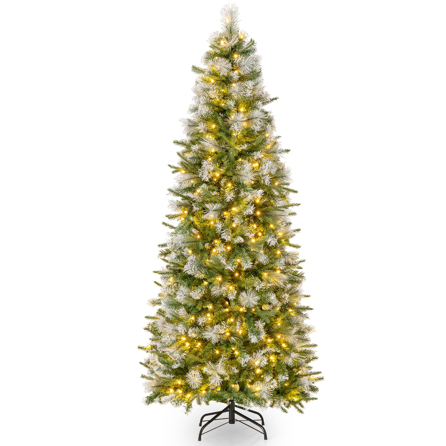 Artificial Christmas Tree With Warm-white Led Lights - 9 ft