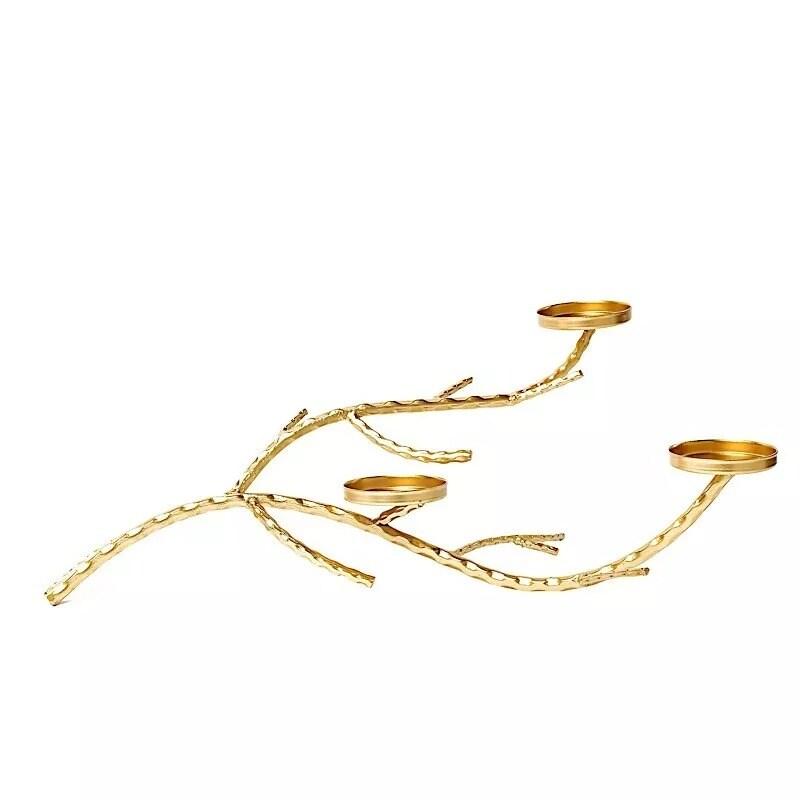 2 feet Gold Metal Manzanita Tree Branch Candelabra Candle Holders Party Decor
