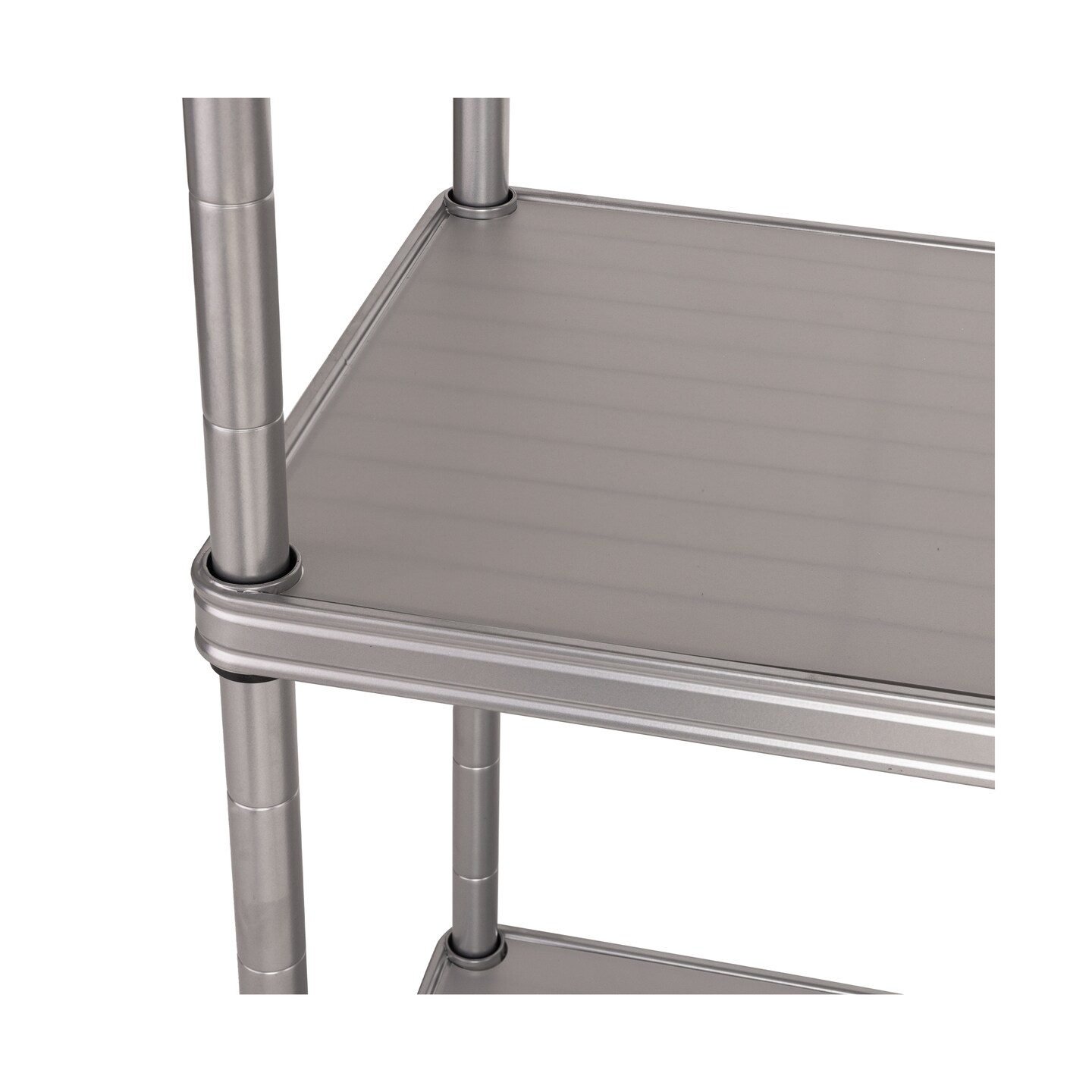 Seville Classics HOME 4-Tier Steel Shelving with Shelf Liners