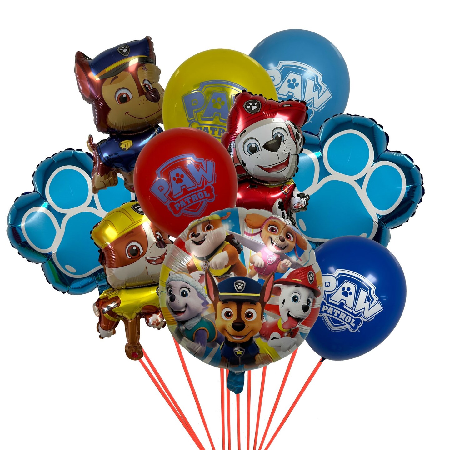 Paw Patrol 10 Piece Balloon Bouquet