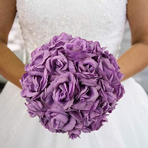 100-Pack: Lush Lilac Silk Rose Picks, 8" Stems, 3" Wide by Floral Home®