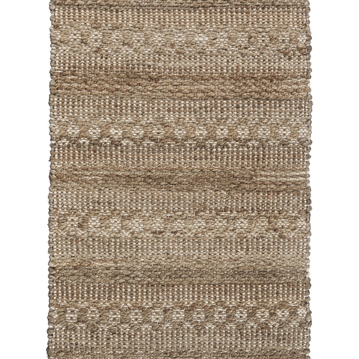 Edge Collections - 3' X 4' - Tan - Bohemian Tasseled Area Rug for Subtle Home Decor - 1 Piece