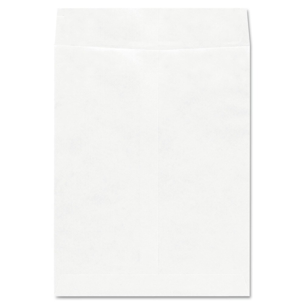 Universal #13 1/2 Square Flap Self-Adhesive Closure 10 in. x 13 in. Deluxe Tyvek Envelopes - White (100/Box)