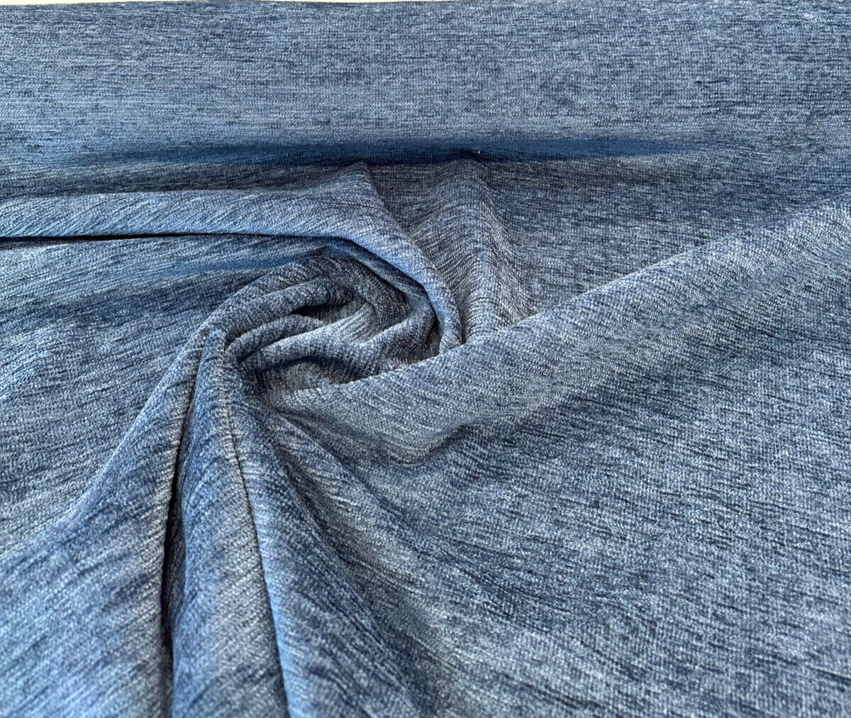 1 Yard Surf Blue Cuddle Backed 73% Acrylic 27% Polyester Chenille Upholstery Fabric Soft Durable Textured 54 Inch Width