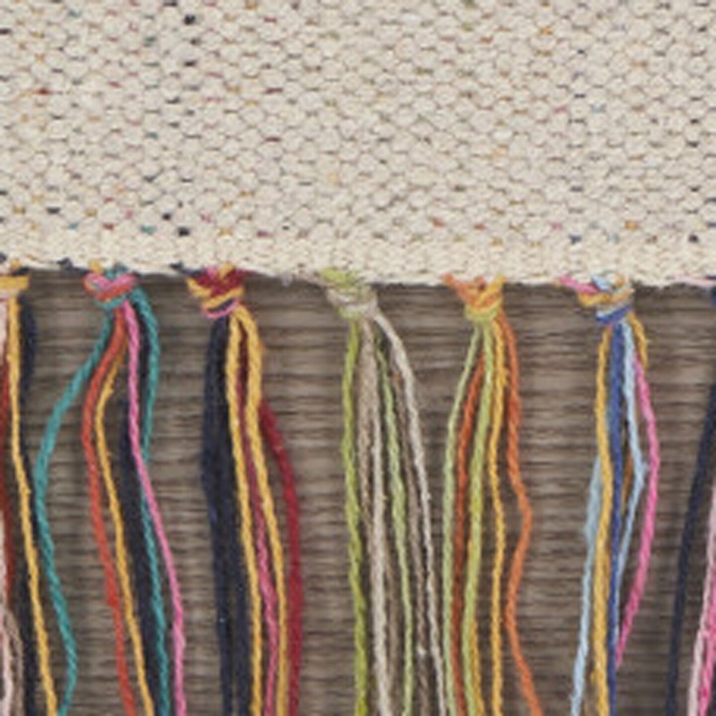 Edge Collections - 5' X 7' - Orange - Southwestern Handmade Area Rug with Fringe - 1 Piece