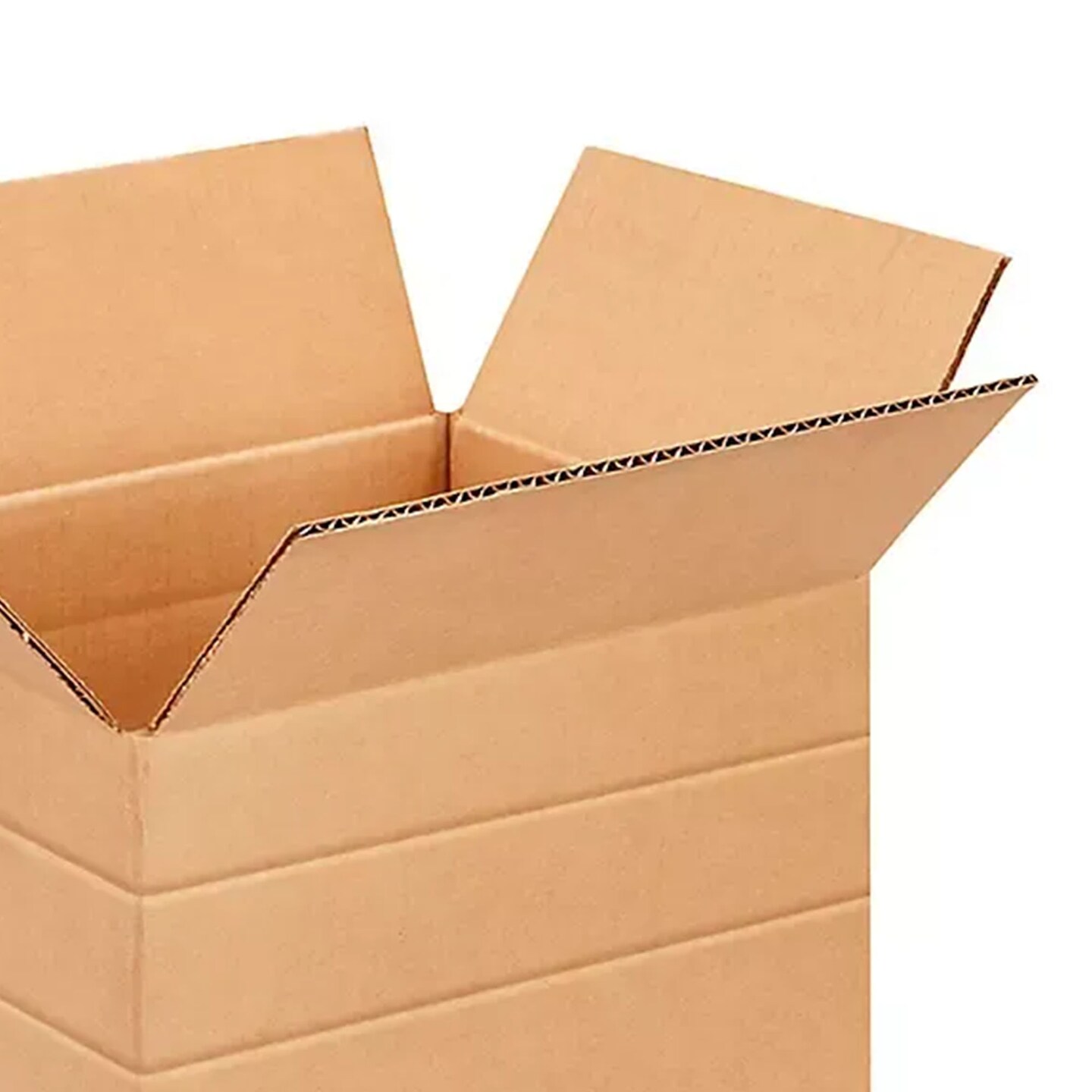 25 Pack Heavy Duty Multi Depth Corrugated Shipping Boxes 10 x 8 x 8 Inch