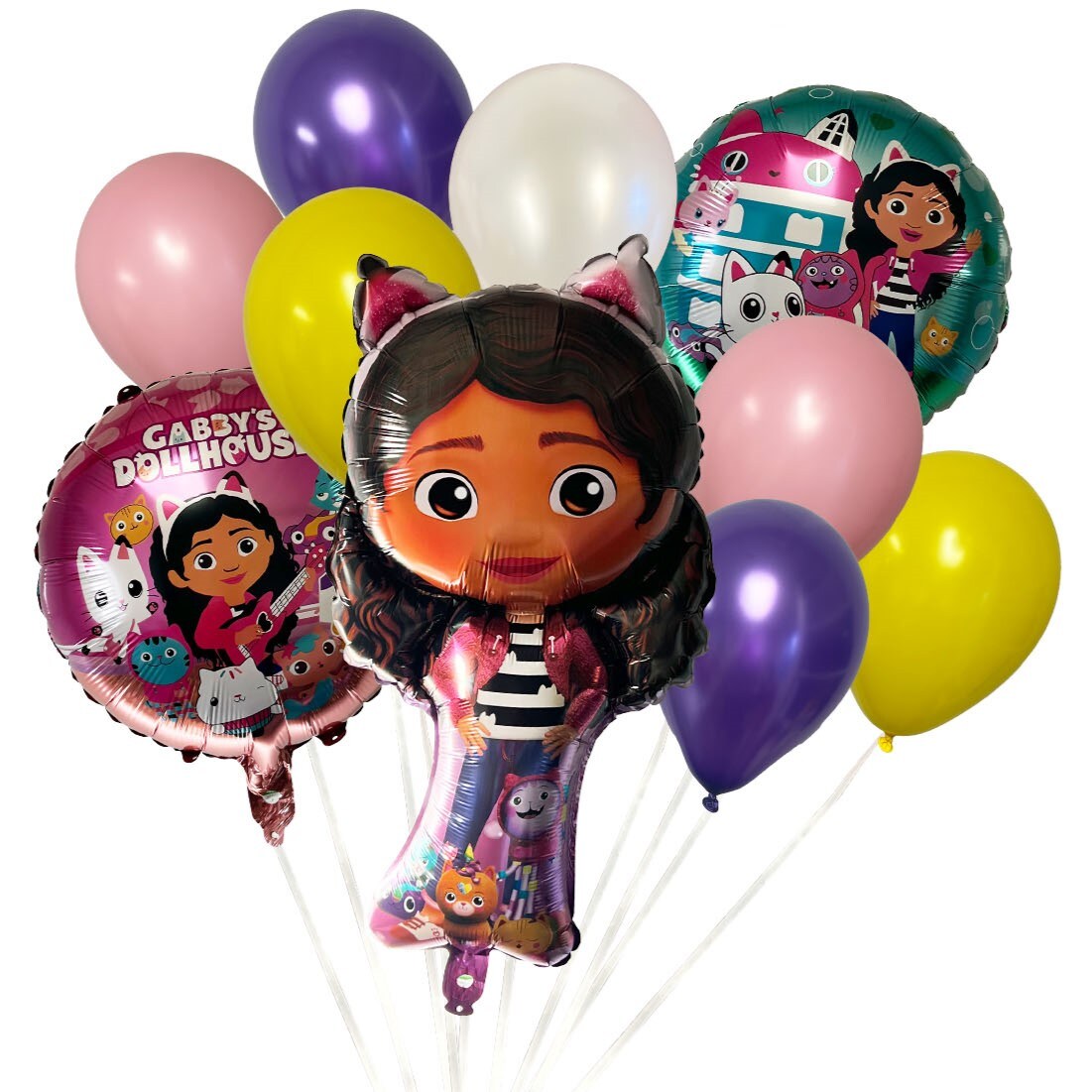 Gabby&#x27;s Dollhouse 10 Piece Balloon Bouquet