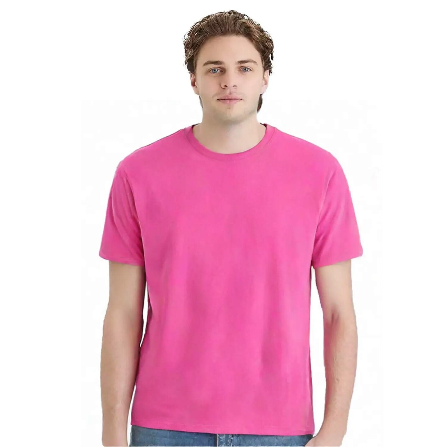 Hanes Unisex Essential Midweight Cotton Classic Fit Crewneck T Shirt For Casual wear